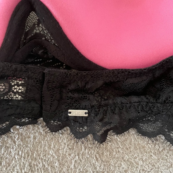 SOLD-PINK Victoria’s Secret Lace Halter Pushup Bra - Picture 5 of 7